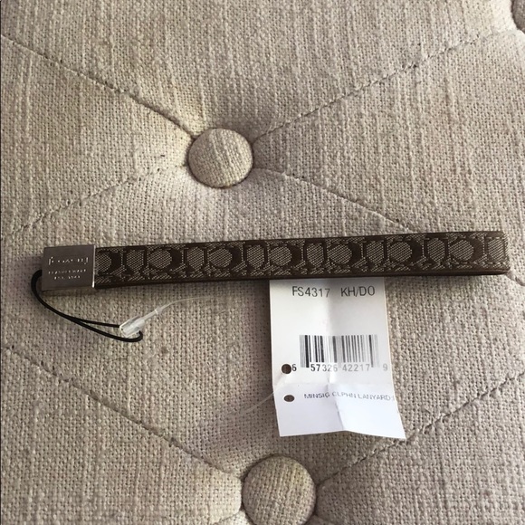 Authentic Coach Cellphone Strap Lanyard